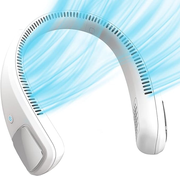 Portable USB Neck Fan β 360Β° Hands-Free Bladeless Cooling for Ultimate Summer Comfort