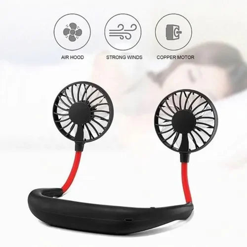 Portable Neck Fan – Hands-Free Rechargeable Cooling Comfort — image 3
