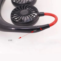 Portable Neck Fan – Hands-Free Rechargeable Cooling Comfort thumbnail 8