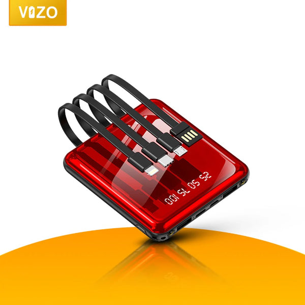 Vizo VPB16 Compact Power Bank – Slim Mirror Design