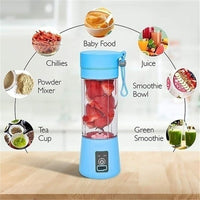 Portable Cordless Juicer Blender (380ml) – Fresh Smoothies in Just 30 Seconds thumbnail 2