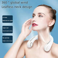 Portable USB Neck Fan — 360° Hands-Free Bladeless Cooling for Ultimate Summer Comfort thumbnail 3