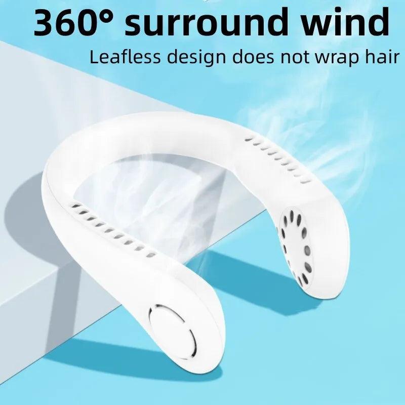 Portable USB Neck Fan — 360° Hands-Free Bladeless Cooling for Ultimate Summer Comfort — image 4