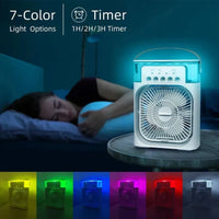 Portable Air Conditioner Fan | Mist Water, And Humidifier Function | LED Night Light Water Mist | Random Color thumbnail 4
