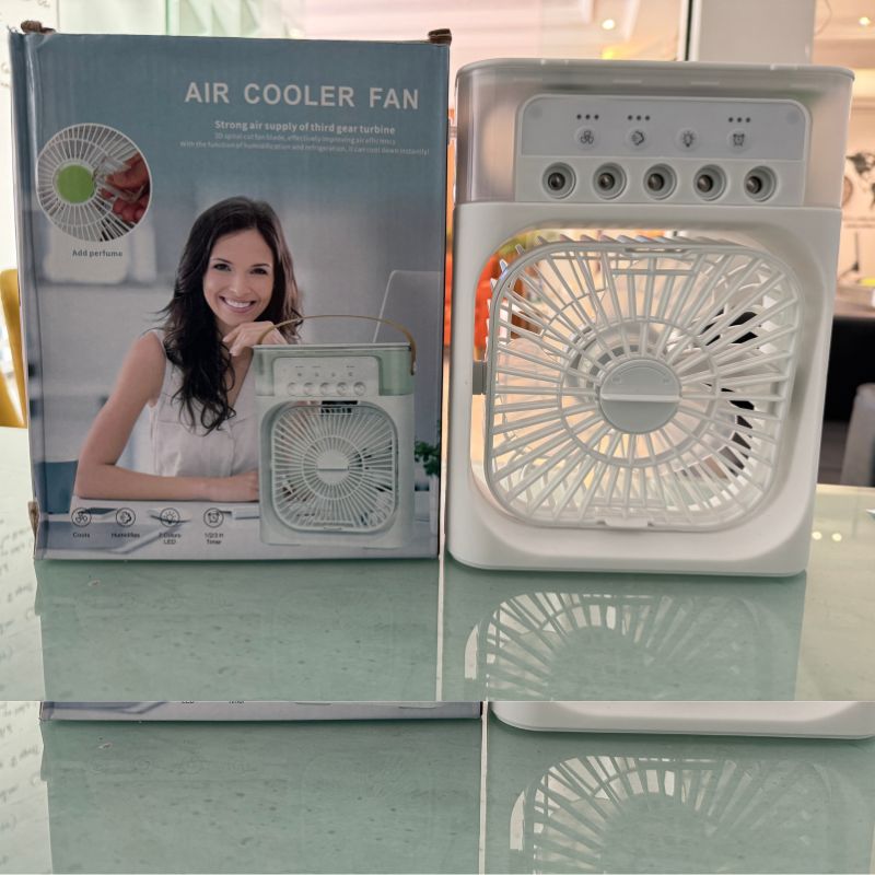 Portable Air Conditioner Fan | Mist Water, And Humidifier Function | LED Night Light Water Mist | Random Color — image 7